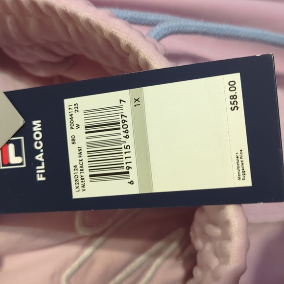 Fila NWT Joggers 1X Pink/Blue - Picture 7 of 7